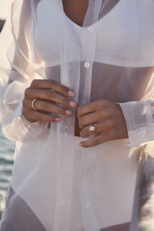 1 CT - 2 CT Oval Cut Half Bezel Solitaire Moissanite Engagement Ring