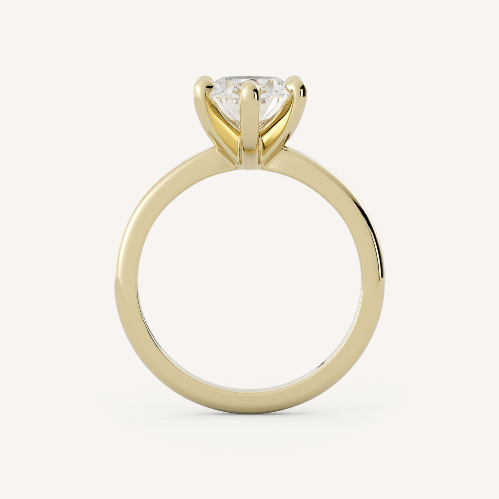 0.75 CT - 2.5 CT Oval Cut Lab grown Diamond Solitaire Stone Engagement Ring