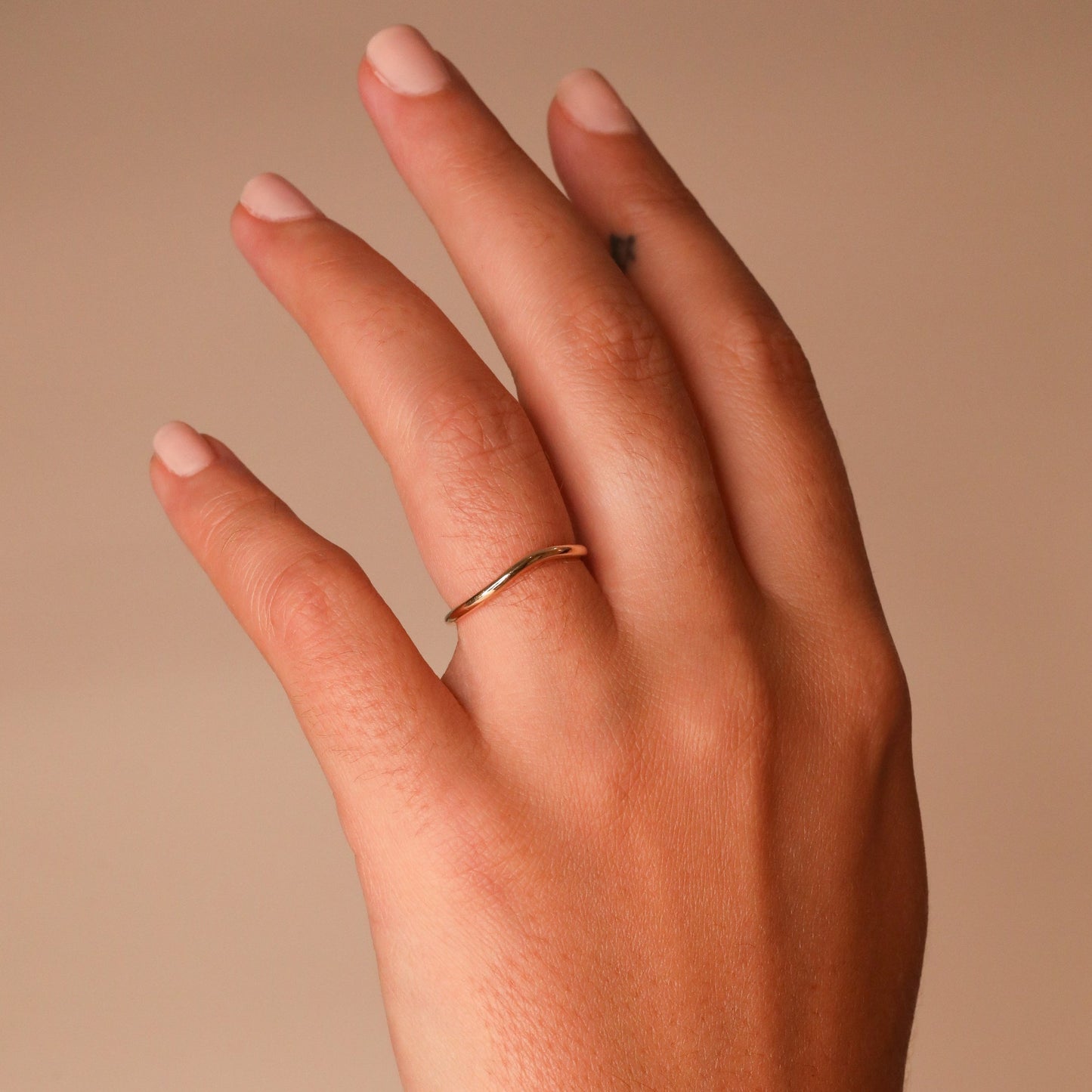 Plain Curved Wedding Band