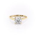 2 CT - 3.5 CT Round Cut Hidden Halo Moissanite Engagement Ring