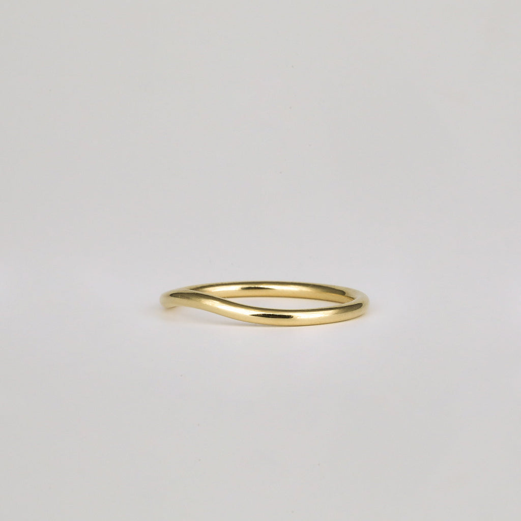 Plain Curved Wedding Band