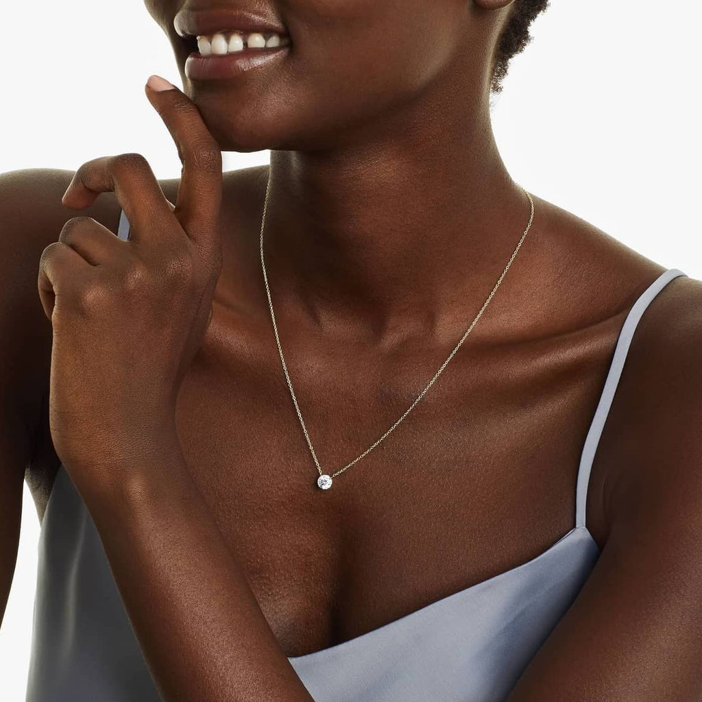0.25 - 3.00 CT Round Cut Moissanite Diamond Solitaire Necklace