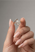 Pear Cut Lab grown Diamond Solitaire Engagement Ring