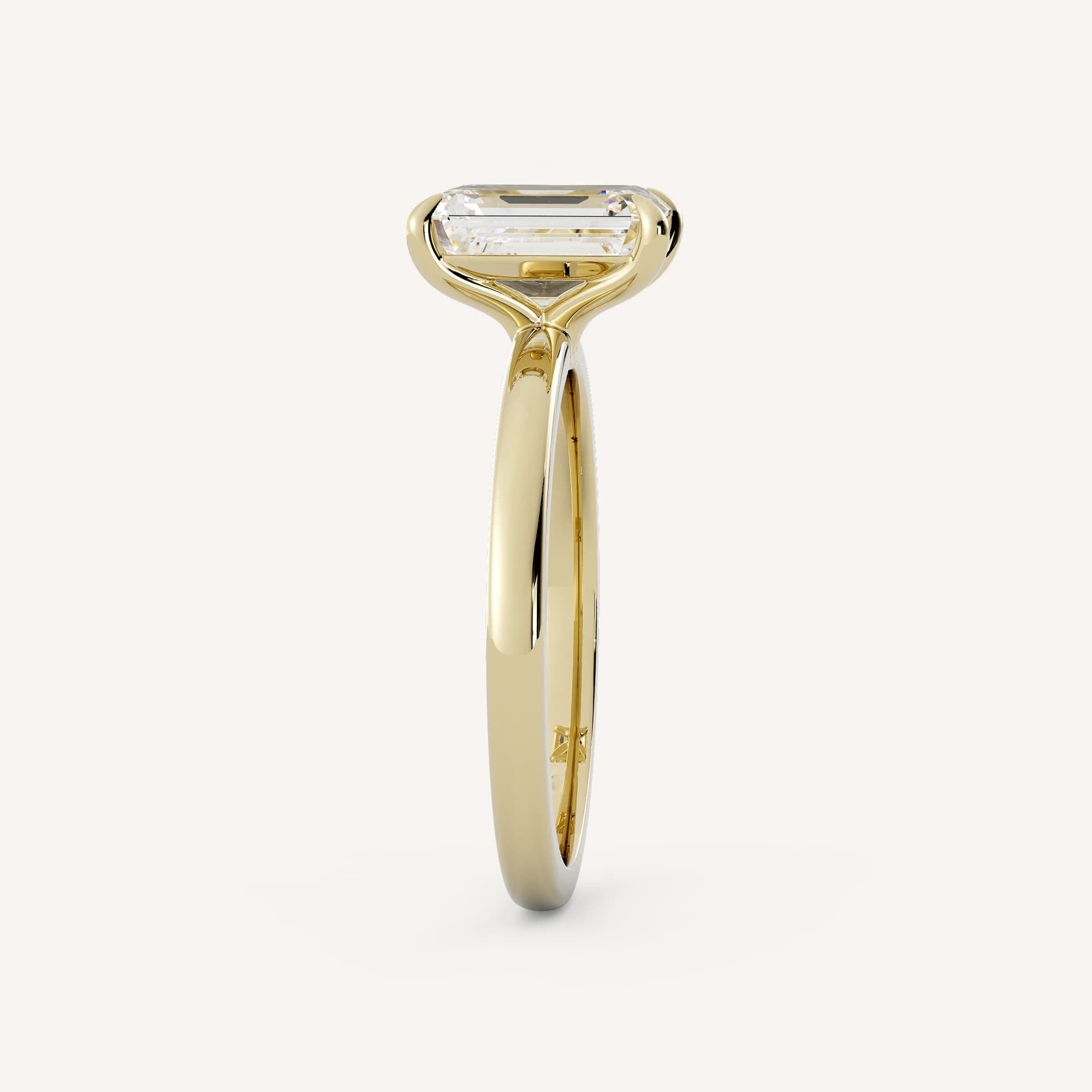 1.5 CT - 3 CT Emerald Cut Lab grown Diamond Solitaire Engagement Ring