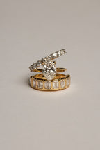 1.1 TCW Emerald Moissanite Bezel Set Half Eternity Wedding Band