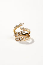0.12 TCW Pear Moissanite Open Pave Wedding Band