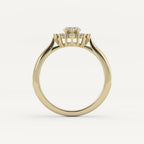 1 CT - 2.50 CT Marquise Cut Lab grown Diamond Halo Engagement Ring