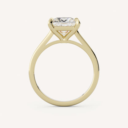 1.15 CT - 3 CT Princess Cut Lab grown Diamond Solitaire Engagement Ring