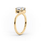 2 CT - 3 CT Oval Cut Solitaire Moissanite Engagement Ring