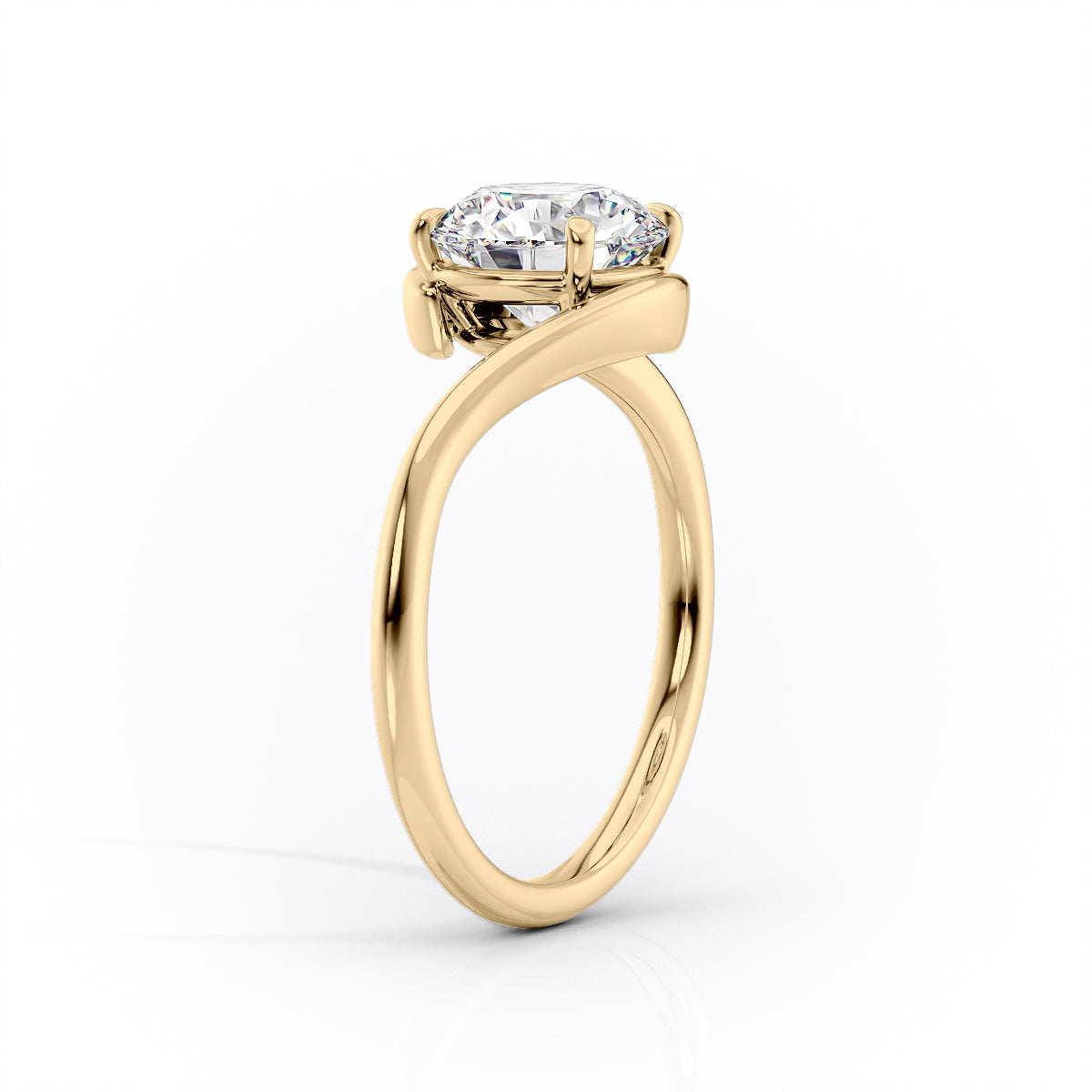 2 CT - 3 CT Oval Cut Solitaire Moissanite Engagement Ring