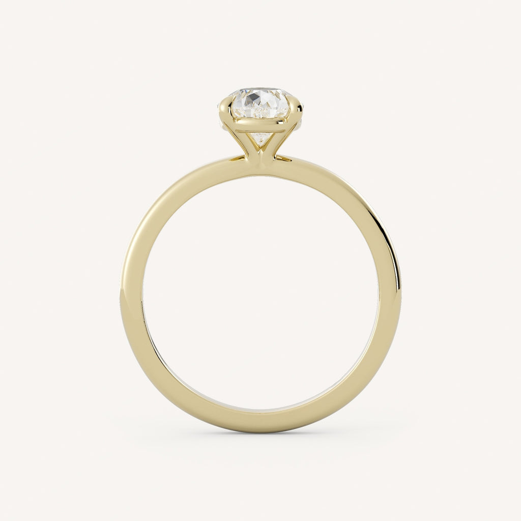 0.7 CT - 1.5 CT Pear Cut Lab grown Diamond Solitaire Engagement Ring