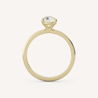 0.7 CT - 1.5 CT Pear Cut Lab grown Diamond Solitaire Engagement Ring