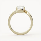 1.25 CT - 2.25 CT Pear Cut Lab grown Diamond Solitaire Engagement Ring