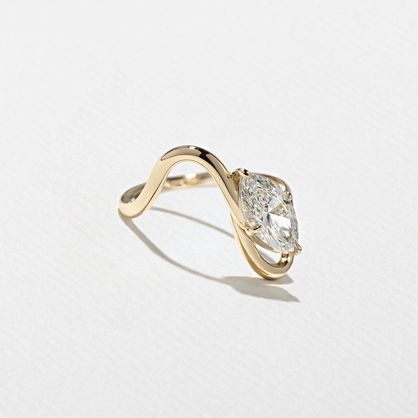 1.25 CT - 3.25 CT Marquise Cut Lab grown Diamond Solitaire Engagement Ring