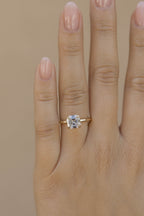 1.25 CT - 3 CT Asscher Cut Lab grown Diamond Solitaire Engagement Ring