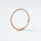 0.2 TCW Round Moissanite Full Eternity Wedding Band