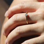 0.15 CT - 2.15 CT Asscher Cut Lab grown Diamond Solitaire Bezel Setting Engagement Ring