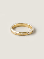 0.1 TCW Round CVD Diamond Flush Setting Wedding Band
