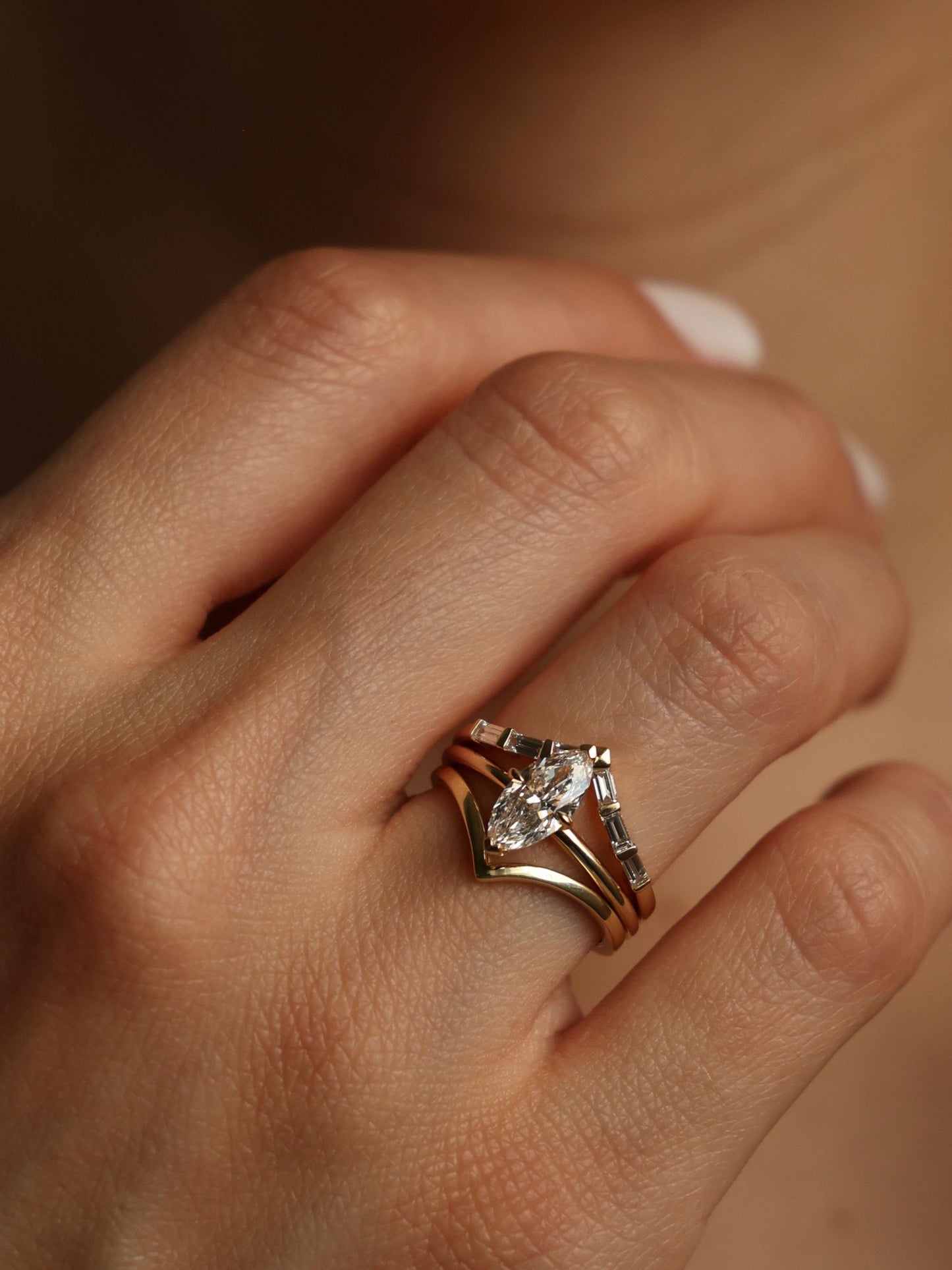 1 CT - 3 CT Marquise Cut Lab grown Diamond Solitaire Engagement Ring