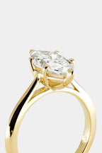 1.8 CT - 2.5 CT Marquise Cut Lab grown Diamond Solitaire Engagement Ring