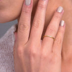 0.03 TCW Round Moissanite Five Diamond Wedding Band