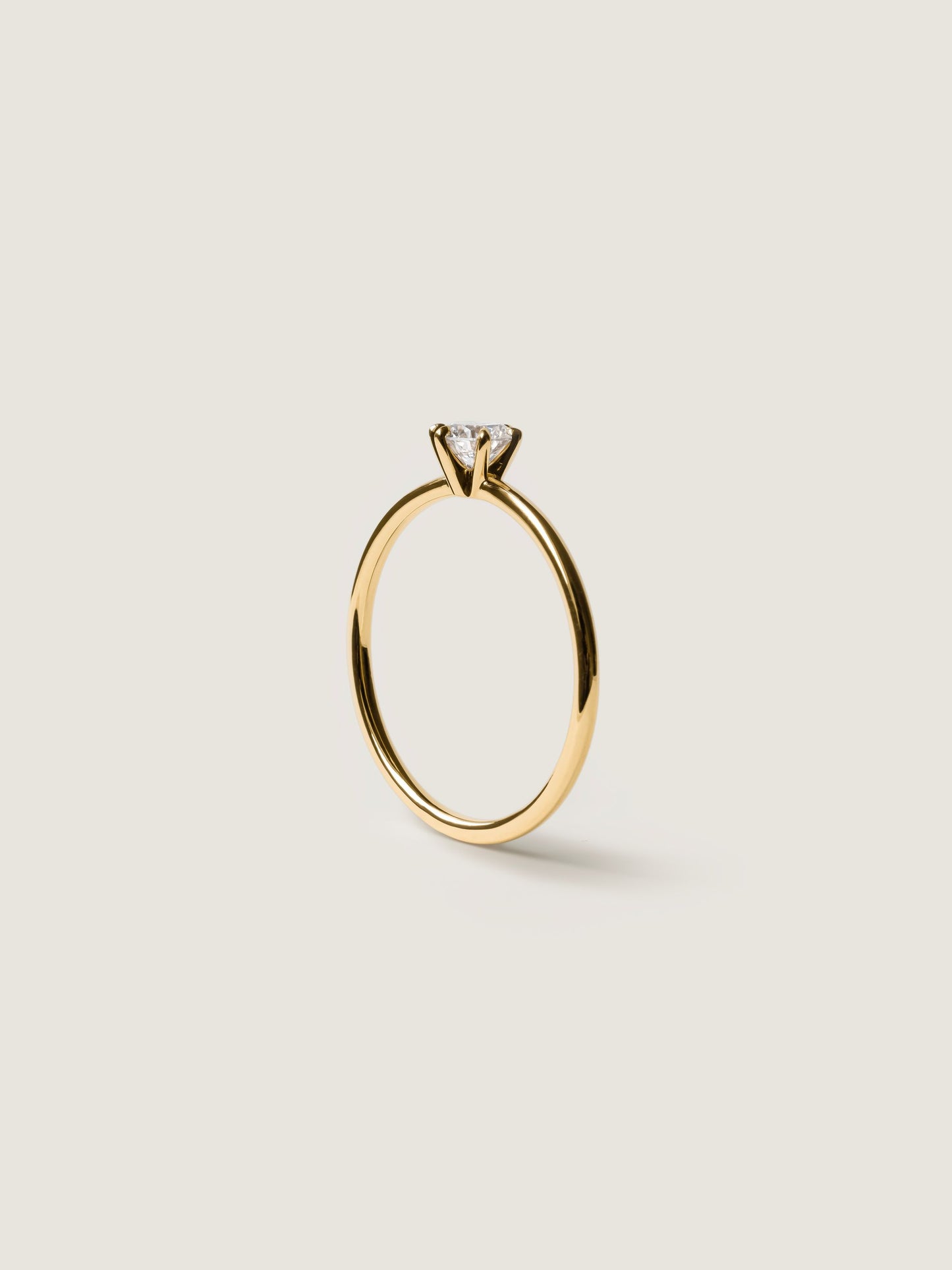 0.3 CT - 2.3 CT Round Cut Lab grown Diamond Solitaire Engagement Ring