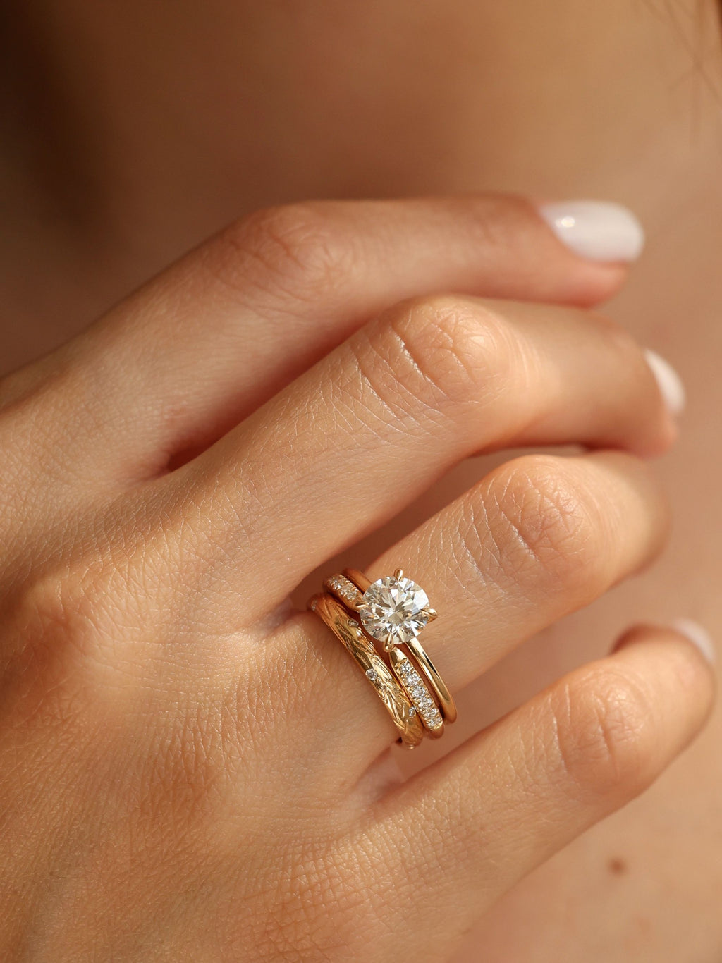 1.5 CT - 3.5 CT Round Cut Lab grown Diamond Solitaire Engagement Ring