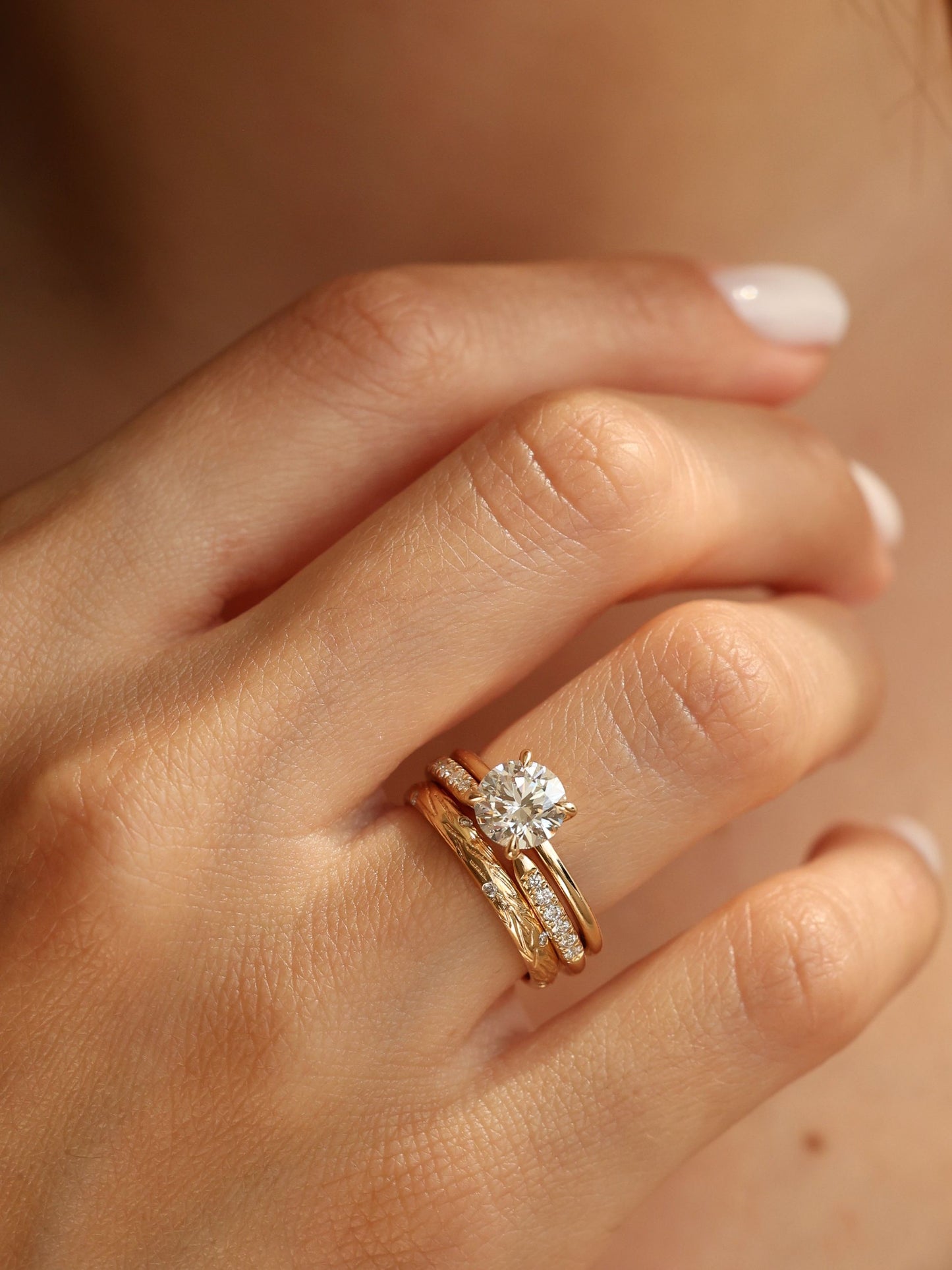 1.5 CT - 3.5 CT Round Cut Lab grown Diamond Solitaire Engagement Ring