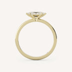 0.75 CT - 1.5 CT East-West Marquise Cut Lab grown Diamond Solitaire Engagement Ring