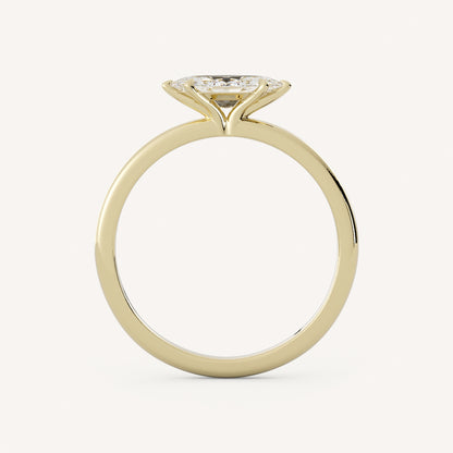 0.75 CT - 1.5 CT East-West Marquise Cut Lab grown Diamond Solitaire Engagement Ring