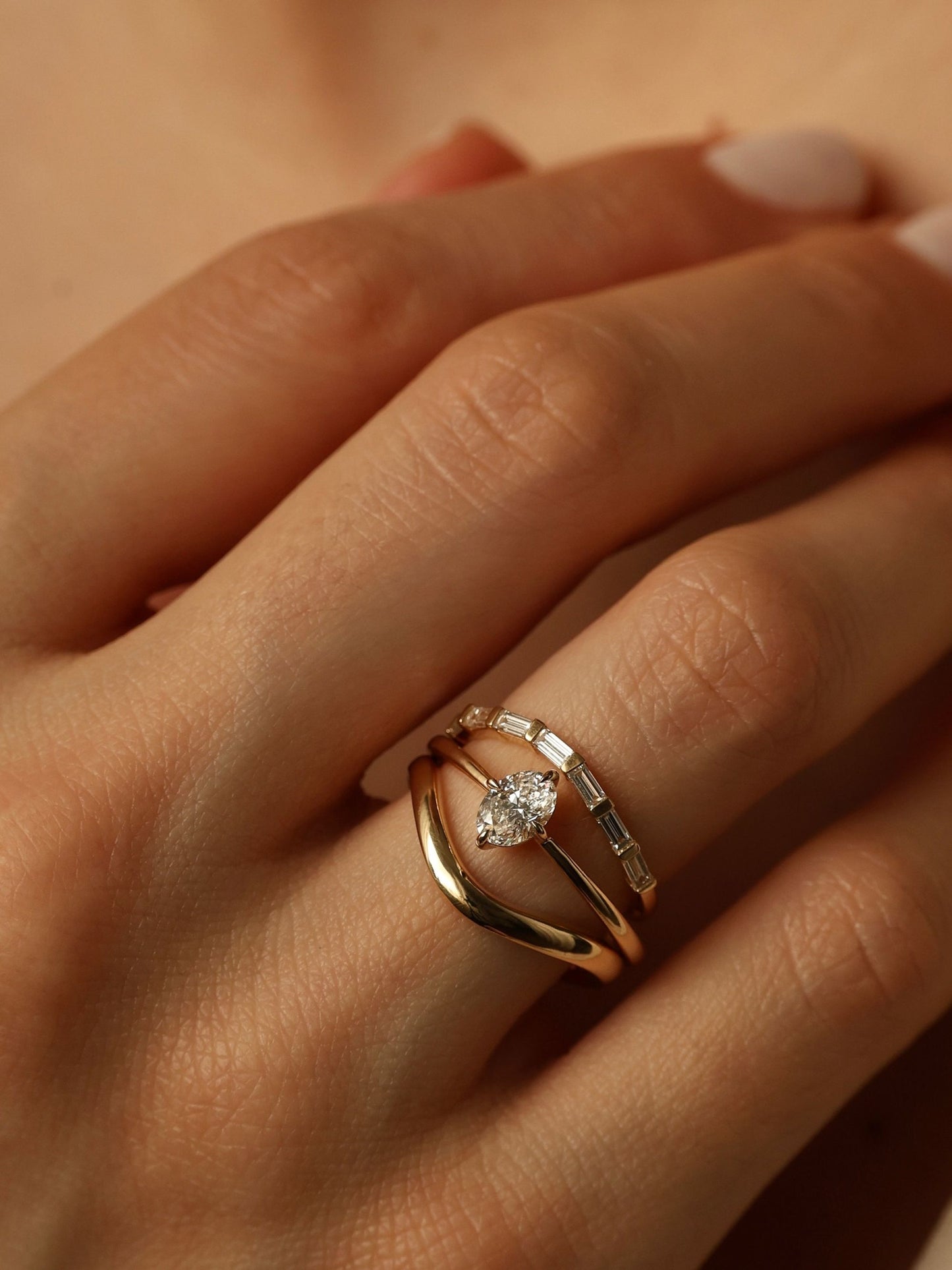 1 CT - 3 CT Oval Cut Lab grown Diamond Solitaire Engagement Ring