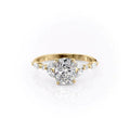 1 CT - 2 CT Elongated Cushion Cut Cluster Moissanite Engagement Ring
