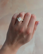 3 CT - 4 CT Oval Cut Lab grown Diamond Channel Setting Engagement Ring