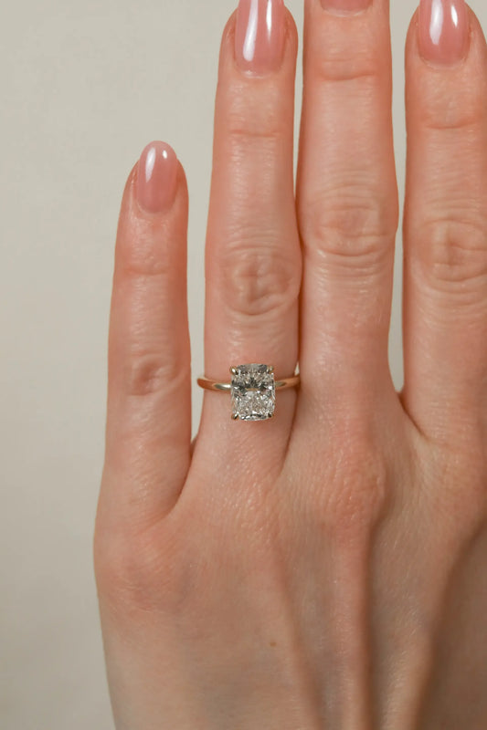 1.5 CT - 3 CT Oval Cut Lab grown Diamond Solitaire Engagement Ring