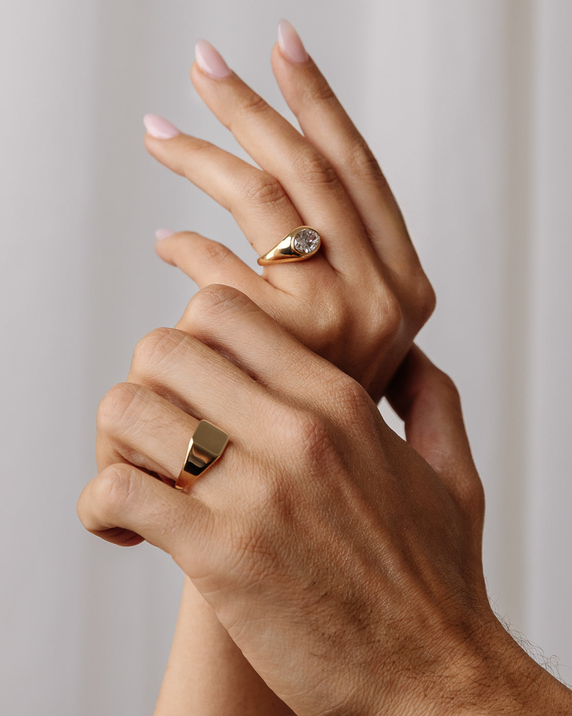 Signet Square Wedding Band For Men