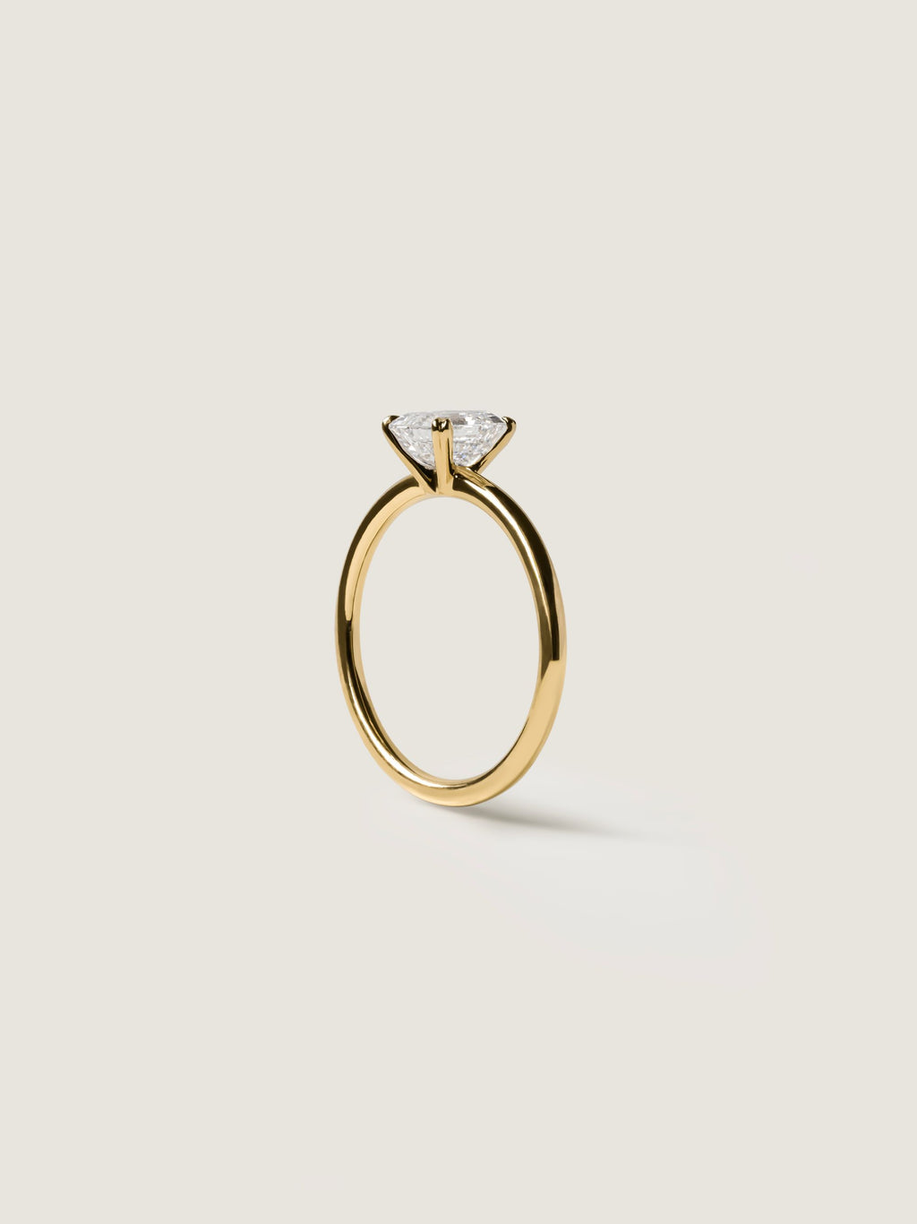 1.20 CT - 3.20 CT Asscher Cut Lab grown Diamond Solitaire Engagement Ring
