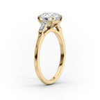 2 CT - 3 CT Princess Cut Three Stone Moissanite Engagement Ring