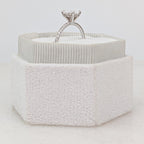 1 CT Oval Cut Hidden Halo Pave Moissanite Engagement Ring