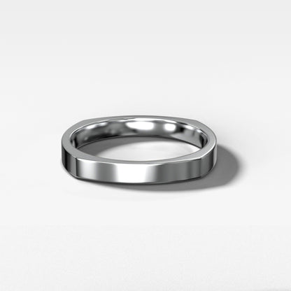 Square Silhouette Wedding Band