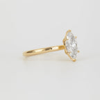 1.52 CT - 2.52 CT Marquise Cut Lab grown Diamond Cluster Engagement Ring