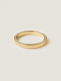 0.4 TCW Round CVD Diamond Double Edge Pave Wedding Band