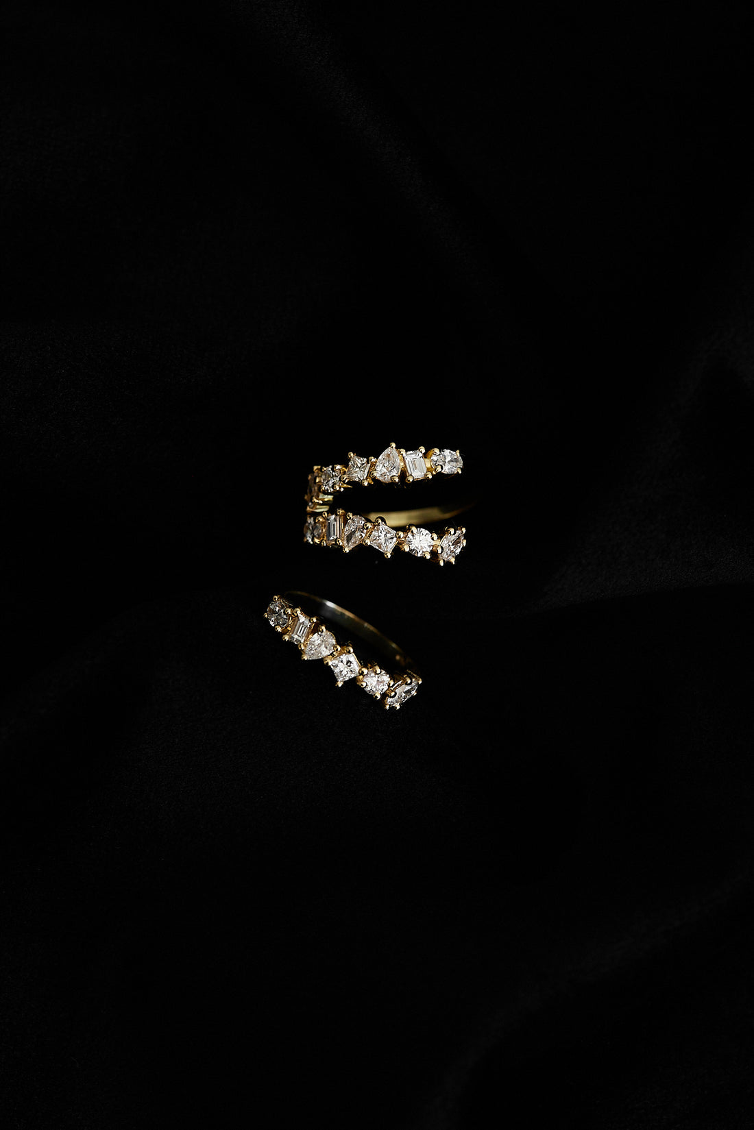 0.6 TCW Multi Stone Moissanite Diamond Wedding Band