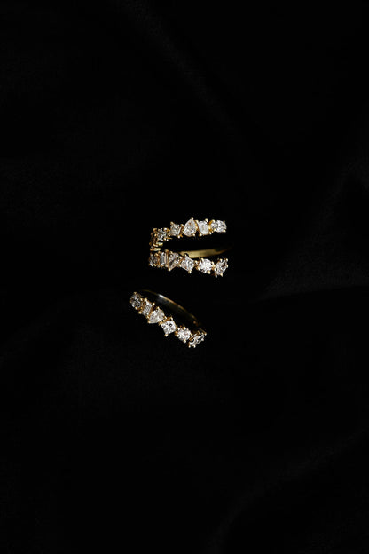 0.6 TCW Multi Stone Moissanite Diamond Wedding Band