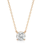 1.03 CT Round Cut Moissanite Diamond Solitaire Pendant Necklace