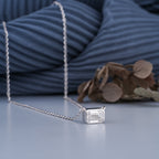 0.5 - 5.00 CT Emerald Cut Moissanite Diamond Bezel Pendant Necklace