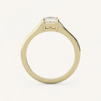 1 CT - 2 CT Oval Cut Lab grown Diamond Split Shank Solitaire Engagement Ring