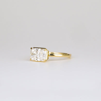 2.01 CT - 3.01 CT Radiant Cut Lab grown Diamond Solitaire Engagement Ring