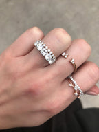 0.33 TCW Marquise CVD Diamond Twig Wedding Band