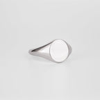 Signet Round Wedding Band For Men