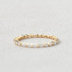 0.17 TCW Marquise & Round Moissanite Full Eternity Wedding Band